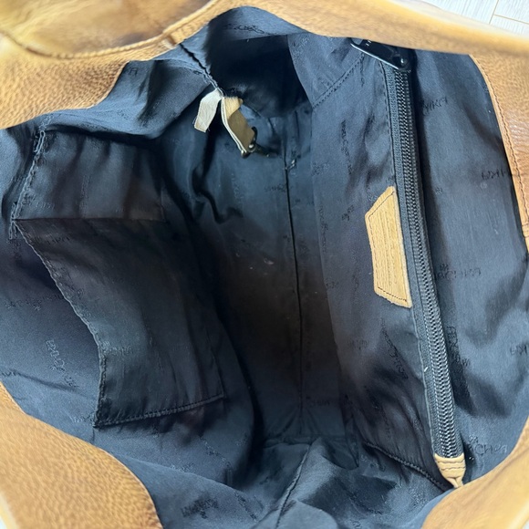 Anuschka Peackcock Bliss Leather Hand-painted Butterfly Floral Shoulder Hobo Bag - Picture 6 of 9